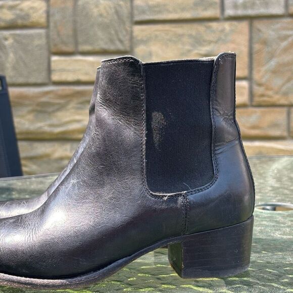 FRYE Dara black Leather Chelsea Boots Size 6 B - Picture 7 of 11